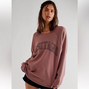 Free People x Retrobrand Positano Classic Crew Sweatshirt Size M